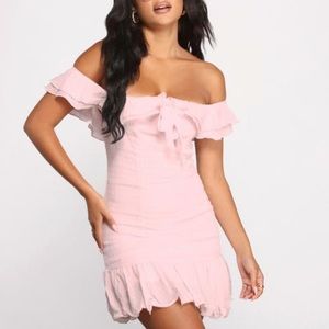 Romanced in ruffles A line mini dress